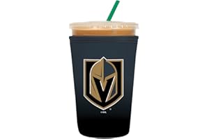 Sok It Java Sok NHL Iced Coffee & Cold Soda Insulated Neoprene Cup Sleeve (Vegas Golden Knights, Medium: 22-28oz)