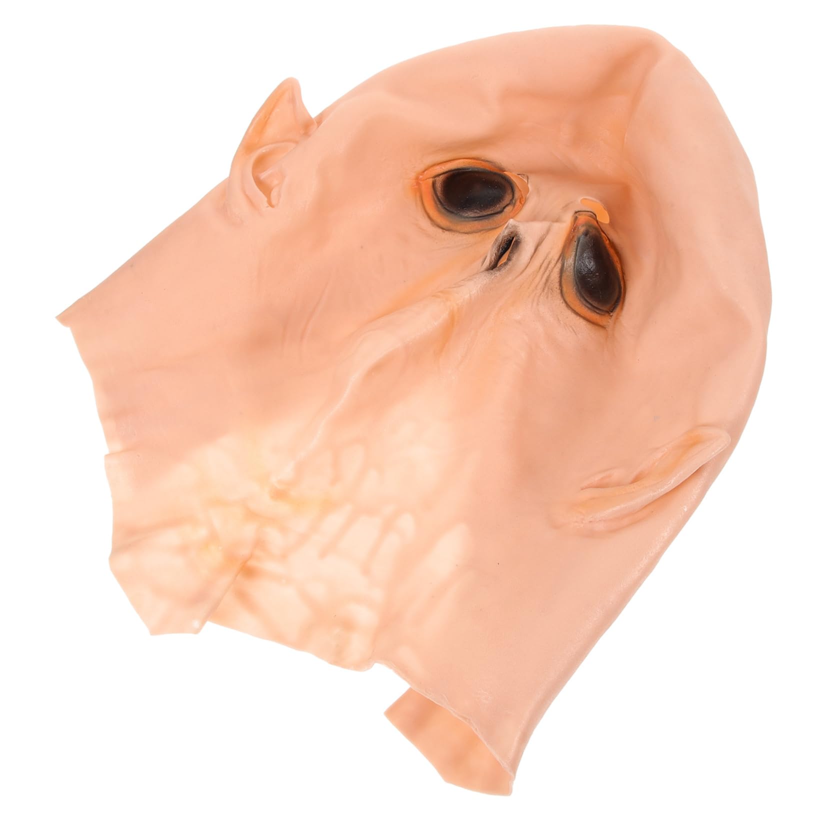Amosfun ufo mask latex alien head mask for adult masquerade costume party cosplay