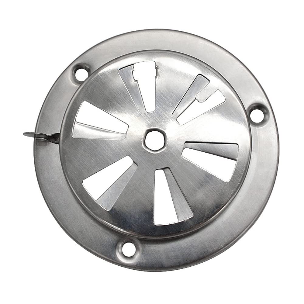 Stainless Steel Round Air Vent Grille Cover Circular Ventilation Cover Stainless Steel Dryer Air Vent for Dryer Damper Thermostat Oven