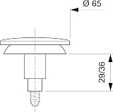 Wirquin SP9261S Quick-Clac Stainless Steel Sink Stopper 6.5cm Diameter Wash view 5
