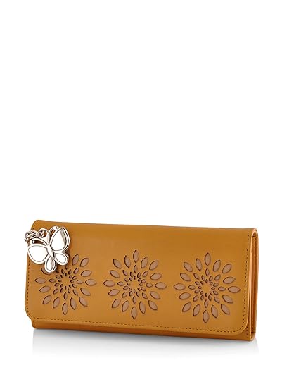 Butterflies Womens Wallet (Mustard) (BNS 2390MSD)