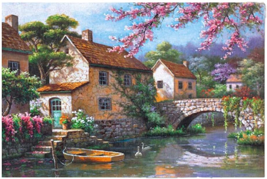 Darkduke - Romantic 1000 Piece Couple Lovers Abstract Oil Painting Landscape Scene Adults Kids Games Jigsaw Puzzles