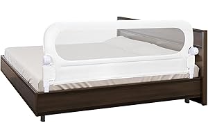 Y- STOP Bed Rail for Toddlers Convertible Toddler Bed Rails for Crib, Baby Bed Rail Guard, Sturdy Crib Rail Guard with Reinforced, Sturdy Crib Rail Guard with Anchor Safety (White)