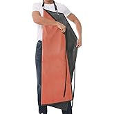Homsolver Thick Rubber Waterproof Apron, Adjustable Heavy Duty Dishwashing Apron, Work Apron For Cooking, Cleaning Fish, Gardening, Lab Work, Butcher And Dog Grooming