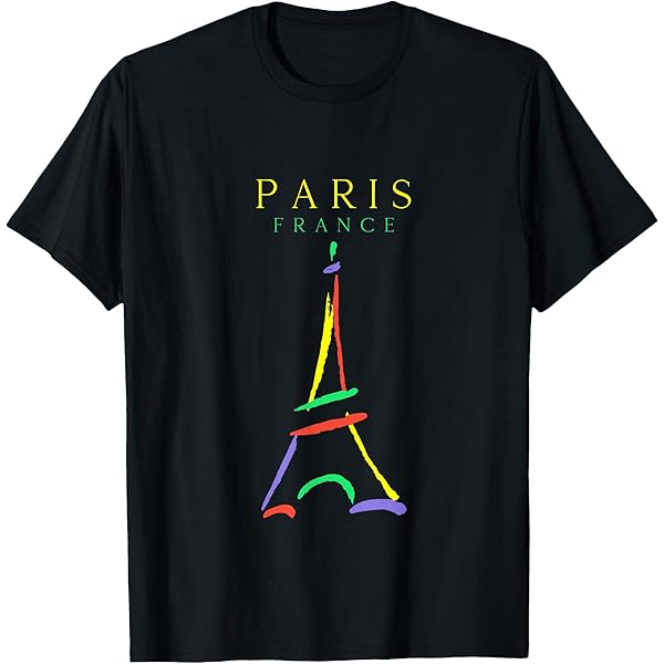 Amazon.com: Eiffel Tower Paris France Sketch T-shirt : Clothing