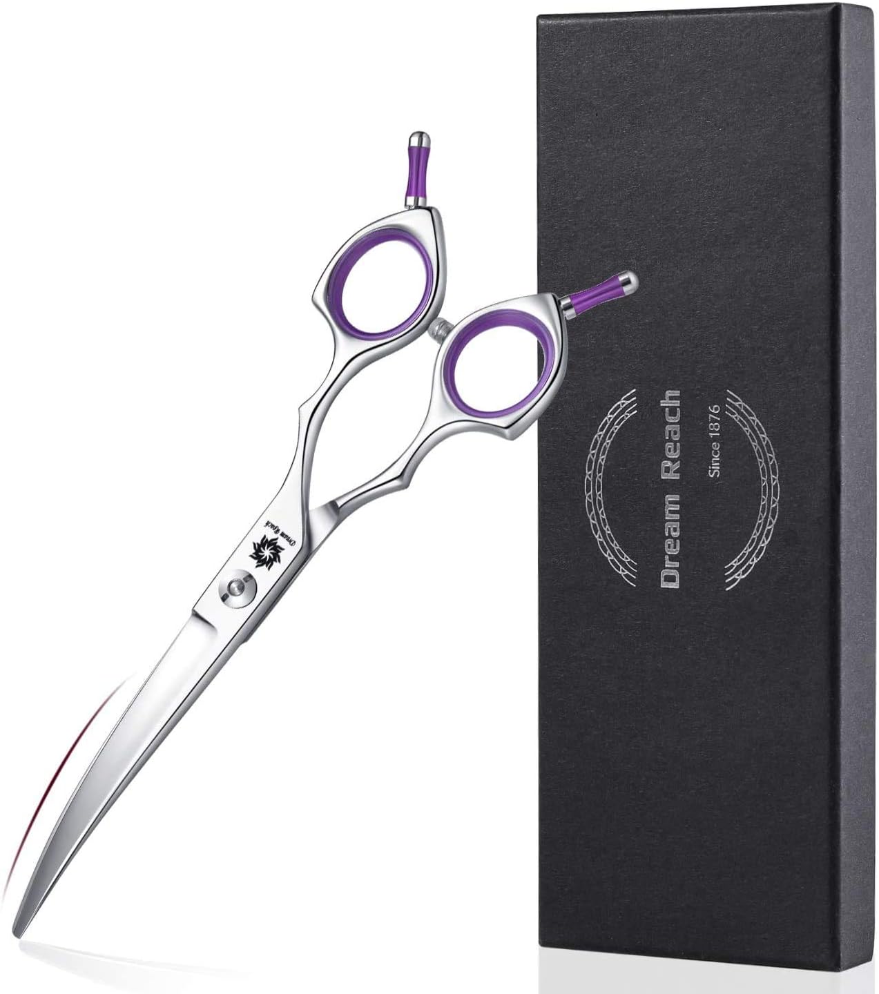 Dream Reach Professional 6.5 Inch Dogs Grooming Curved Scissors, Pet