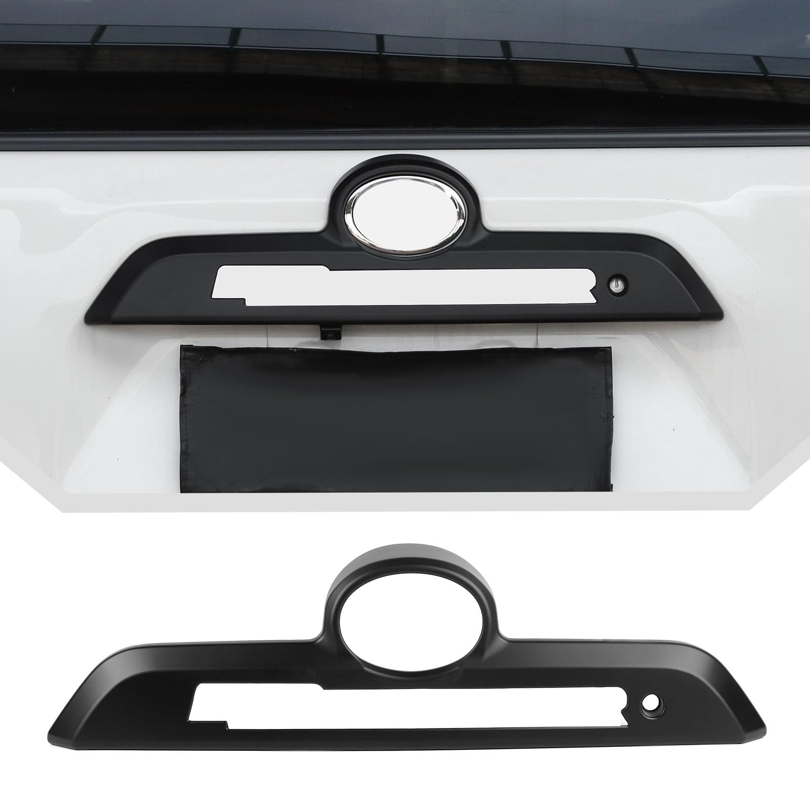 Photo 1 of JeCar for 4Runner Tailgate Handle Cover Rear Door Handle Trim Accessories Compatible with 2010-2023 Toyota 4Runner(Matte Black)