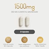 VitaBright Magnesium Glycinate 180 Capsules 1500mg High Strength view 5