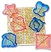 (SET OF 6) Cookie, Cake, Sandwich Cutter & Bread Crust Remover, FREE 30 Smiley Stylish Wrappers,6 Cute Shapes-Star,Dolphin,Triangle,Dinosaur,Butterfly,Heart.No More Boring Lunch.Bonus KidsWorld E-book