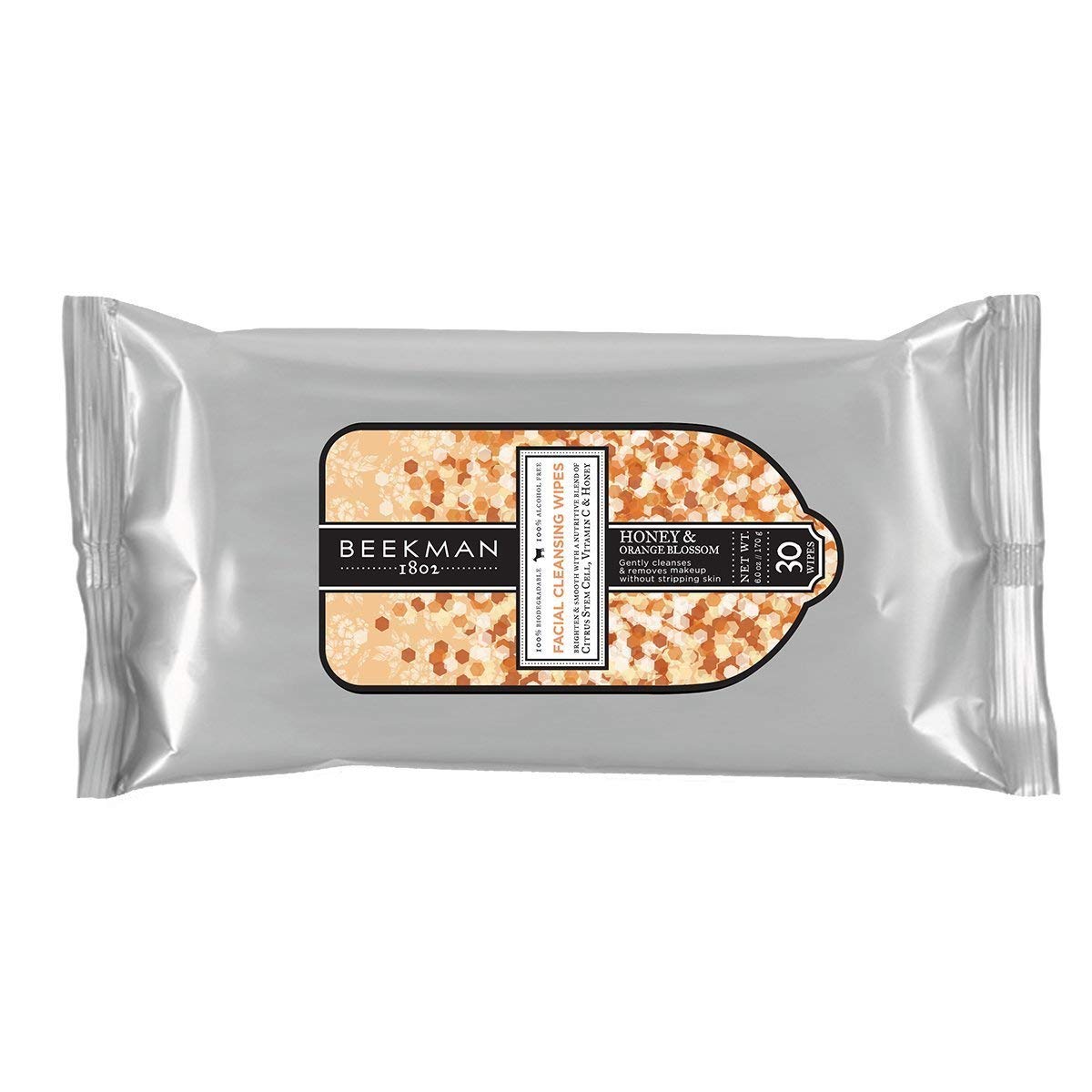 Beekman 1802 Facial Cleansing Wipes 30 ct. (Honey & Orange Blossom): Beauty