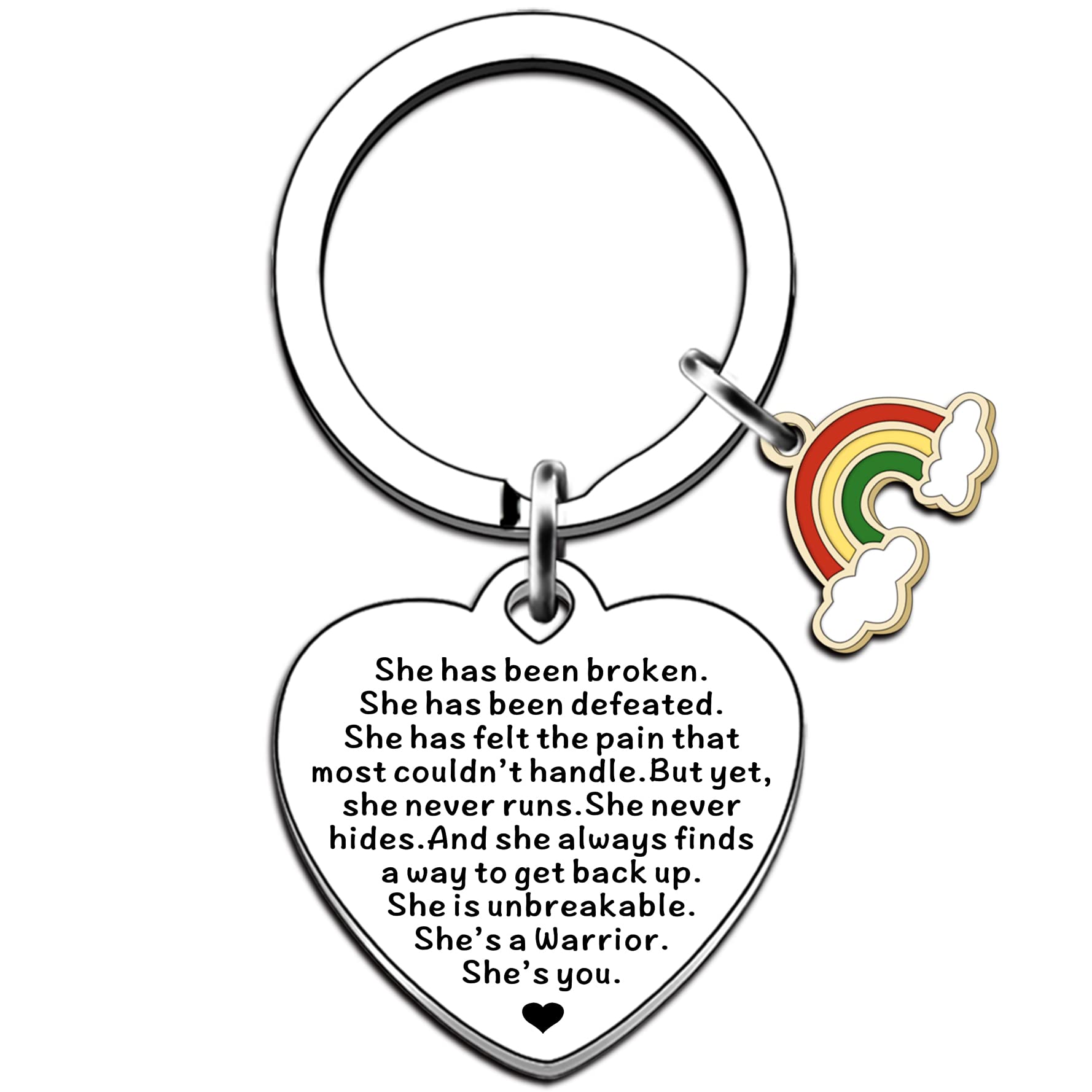 JMIMO Cancer Survivor Gifts Cancer Fighter Anti-cancer Strong Recovery Belief Addiction Recovery Keyring Gift Inspirational Gifts for Women Girls Christmas Halloween Birthday Gifts