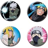Ata-Boy Naruto 4 Button Set - Officially Licensed Collectible Buttons