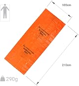 Lifesystems Windproof & Waterproof Survival Bag 1-2 Persons Orange view 3