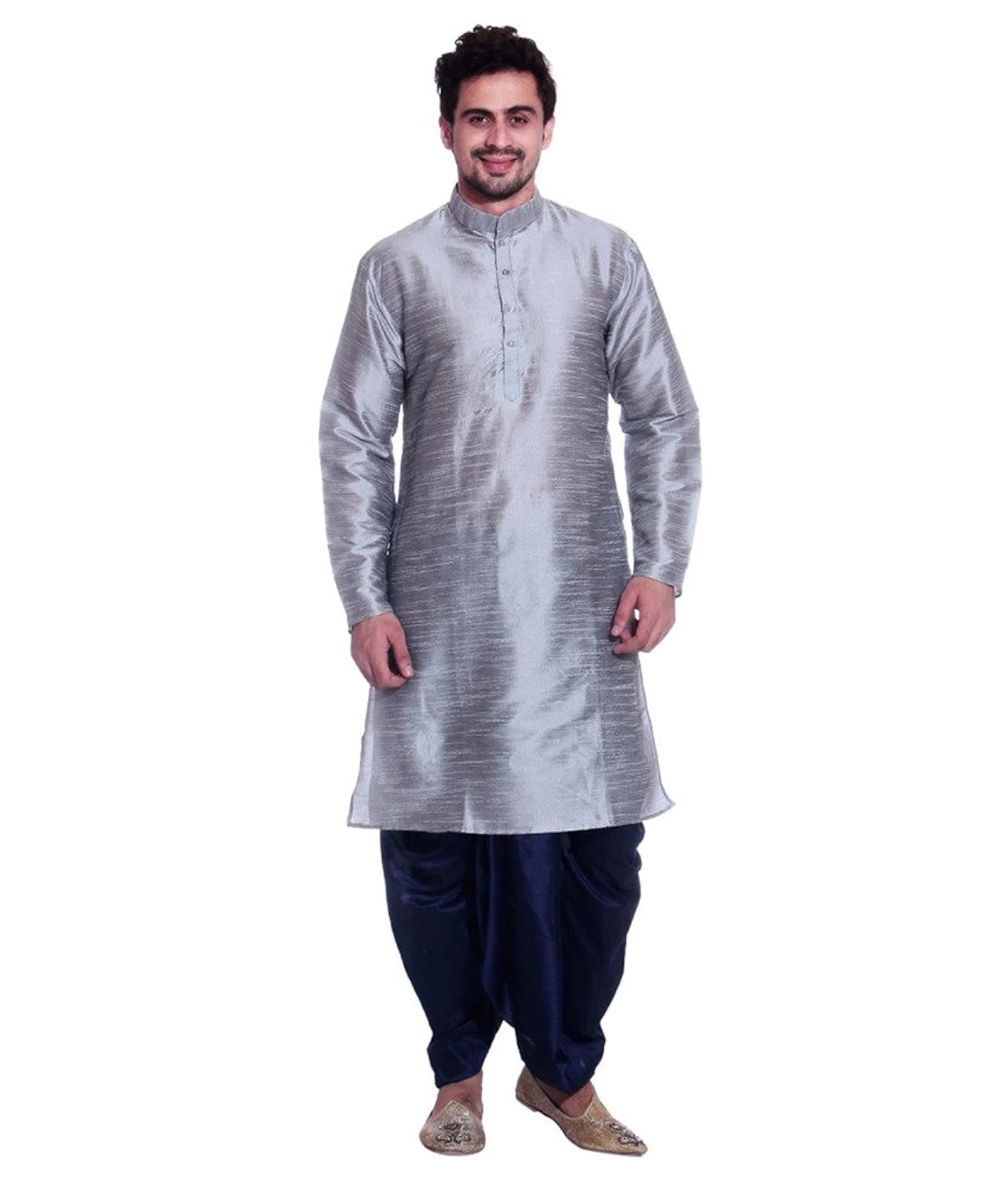larwa men's kurta:dhoti set