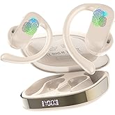 DUSONLAP Open Ear Earbuds, Off-White