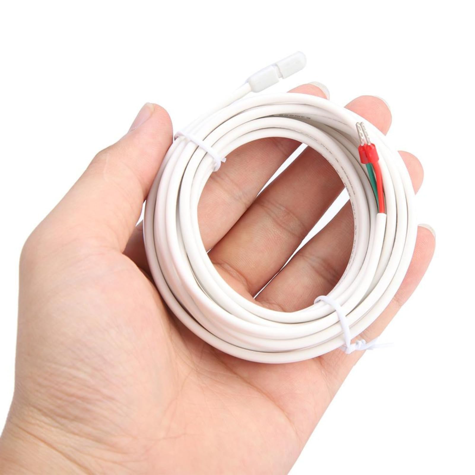 Jadeshay Underfloor Heating Thermostats Probe Sensor, 3 Meters Underfloor Heating Thermostat Accessories Floor Temperature Probe Sensor Cable