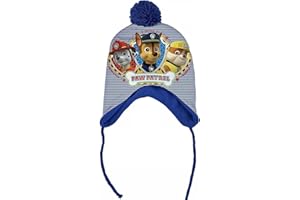 Chase, Marshall and Rubble Peruvian Style Winter Fleece Bobble Hat with Gift Bag