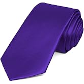 tiemart Slim 2.5" Width Solid Color Necktie