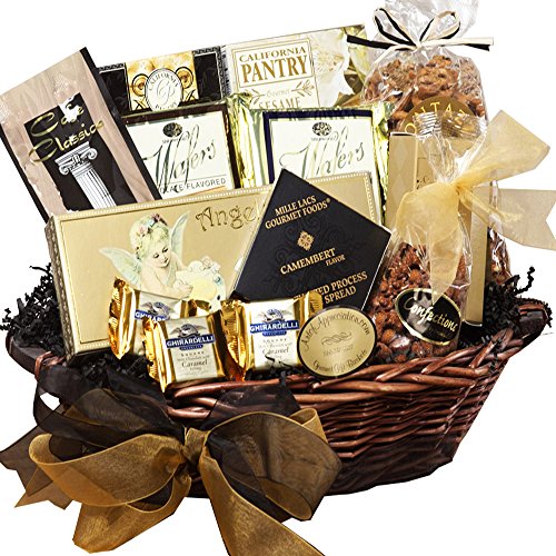 With Heartfelt Sympathy Gourmet Food Gift Basket - Medium