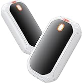 2 Pack Hand Warmers Rechargeable, 2025 New Portable Magnetic Electric with 12hrs Warmth, Double-Sided Heating Pocket Size for Outdoors, Camping - Winter Gifts for Women Men