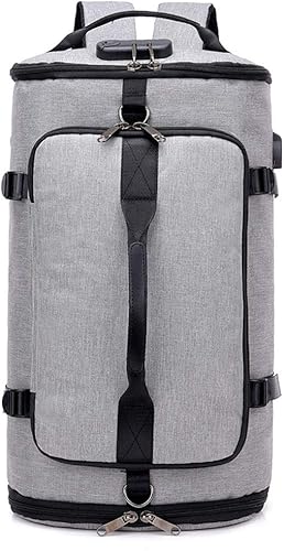 Amazon Ff C 超大容量リュック メンズバックパック リュックサック メンズ レディース 兼用 Pc Usb ポート搭載 盗難防止 多機能 通勤 通学 旅行 出張 人気 耐衝撃 おしゃれ グレー リュック バックパック