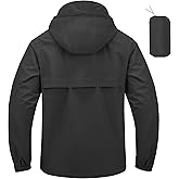 FYRVANTA Breathable Rain Jacket Men's Waterproof Raincoat Lightweight Packable Windbreaker with hood