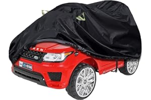 LYUND Kids Ride-On Toy Car Cover,Kids Car Cover,600D Large Waterproof for Power Wheels Cover, All Season Protection Kids Electric Car - Universal Fit（Black）