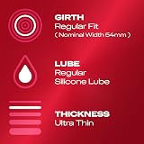 Durex Thin Feel Ultra Thin Condoms 12 Regular Teat Ended Latex Lube view 4
