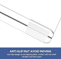 HBlife 36 Pack Clear Shelf Dividers, Vertical Purse