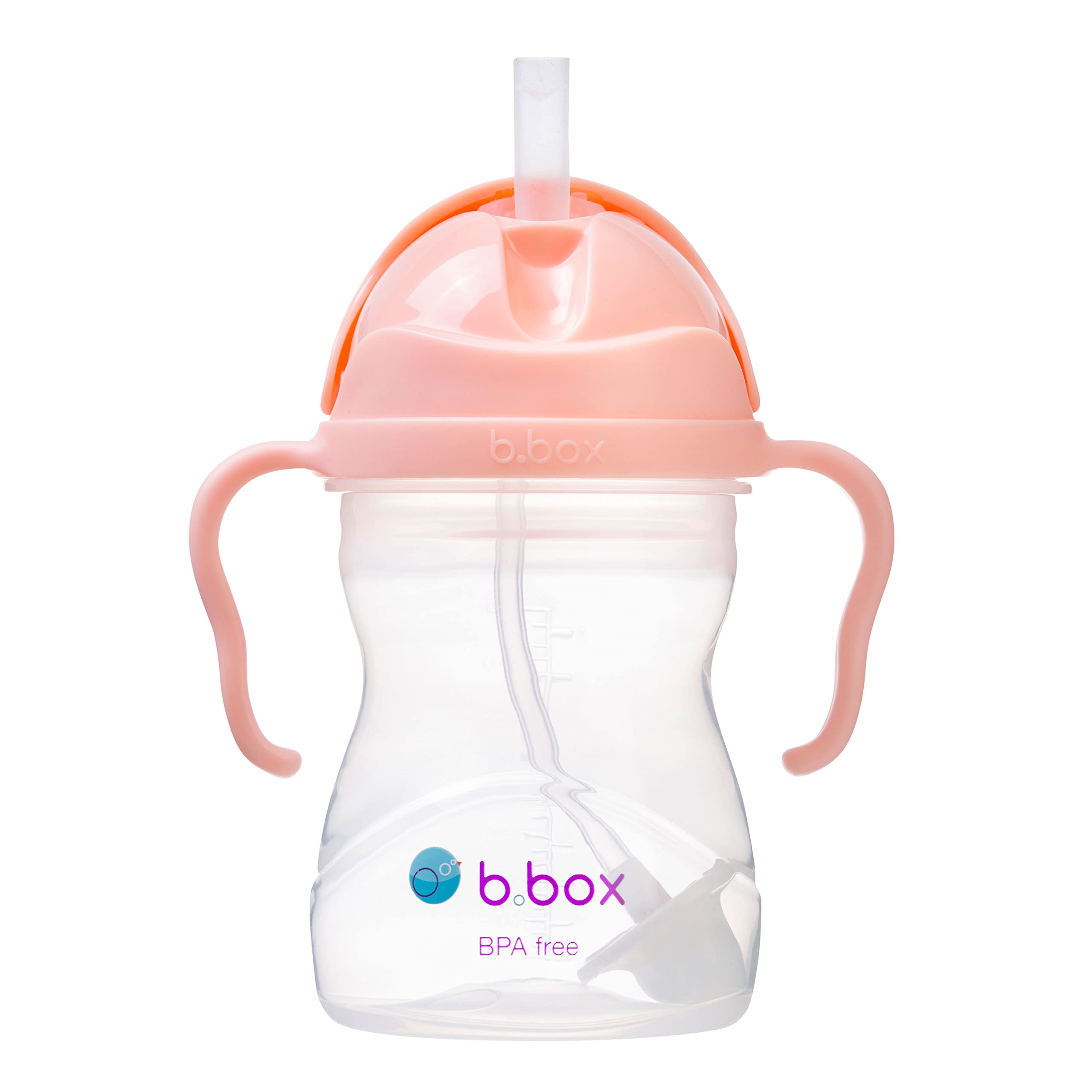 b.box Sippy Cup | Drink from any Angle | Fliptop, Weighted Straw, Leak Proof & Easy Grip | BPA Free, Dishwasher safe | From 6m+ | 240ml/8 oz (Tutti Frutti)