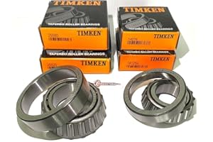 TOPROL TIMKEN 25580 25520 14125A 14276 Bearing Replacement Set for 7000-lb Trailer Axle