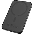 Baseus Magsafe Portable Charger for iPhone, 5,000mAh 20W Magnetic Power Bank, Fast Charging Wireless Battery Pack with 20W USB-C for iPhone 16/15/14/13/12 Series, 2025 Version,Black