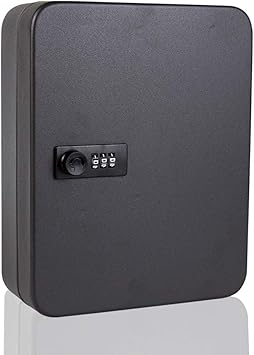 Caja de 20 ganchos para llaves de pared, caja de seguridad para guardar llaves al aire