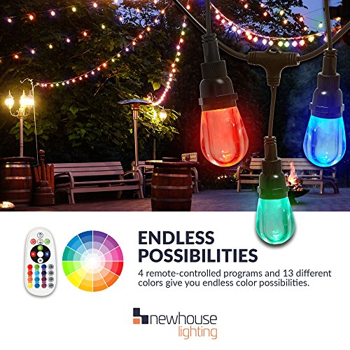 Newhouse Lighting RGBWSTRING10 Outdoor LED Color Changing RGB String