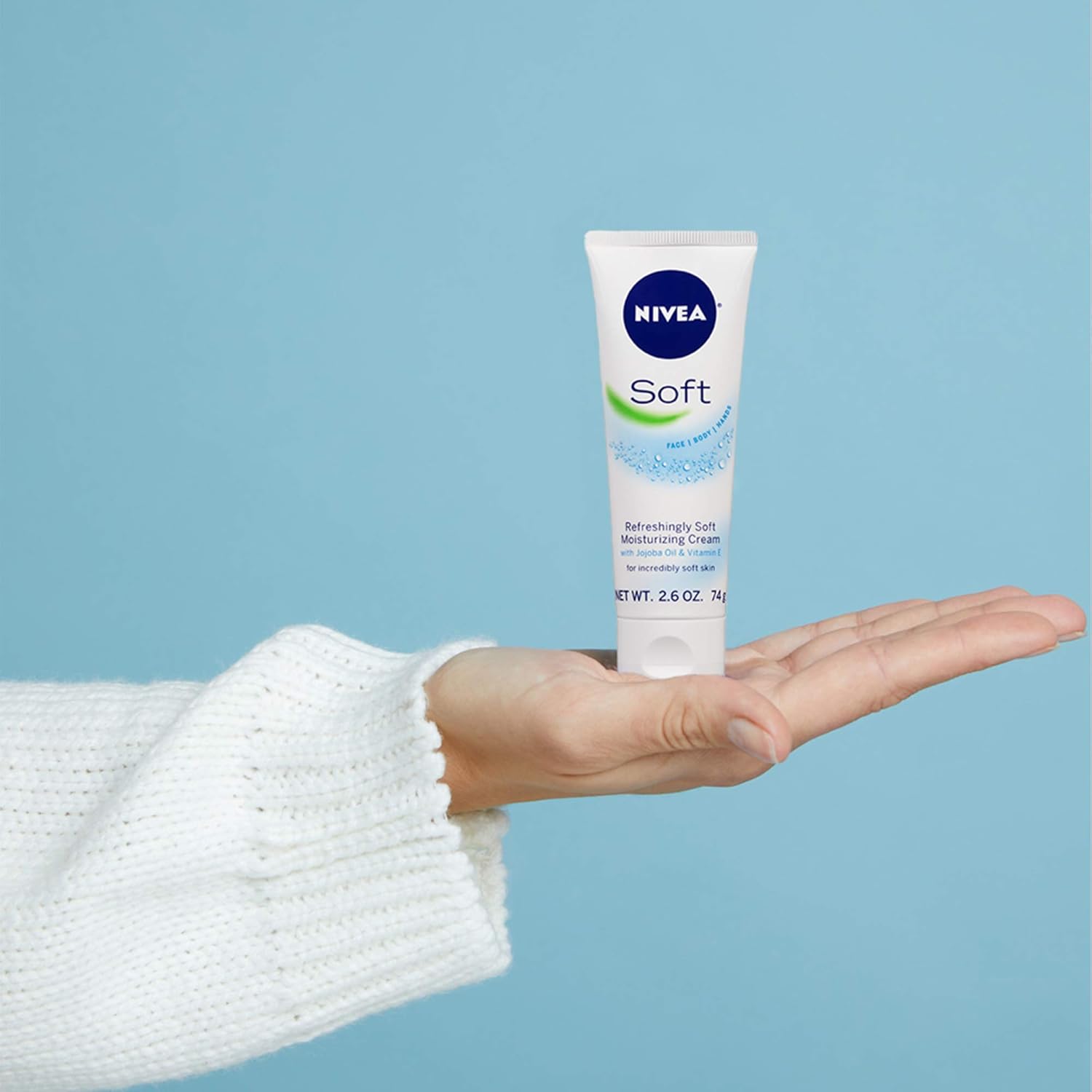 NIVEA Soft Moisturizing Crème - Pack of 3, All-In-One Cream For Body Face and Hands, Travel Size - 2.6 oz. Tubes : Beauty