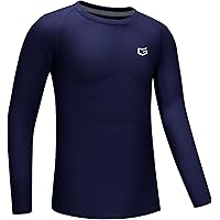 Loovoo Women Workout Shirts Athletic Compression Tee Yoga Gym Basic Tops With Fleece Lined Thermal Layer, Black, X-Small - View #6