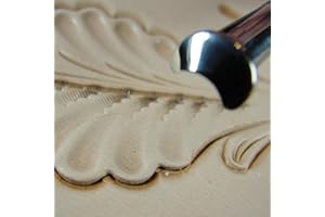 PRO LEATHER CARVERS Stainless Steel Barry King - #2 Smooth Crowner Stamp (Leather Stamping Tool)