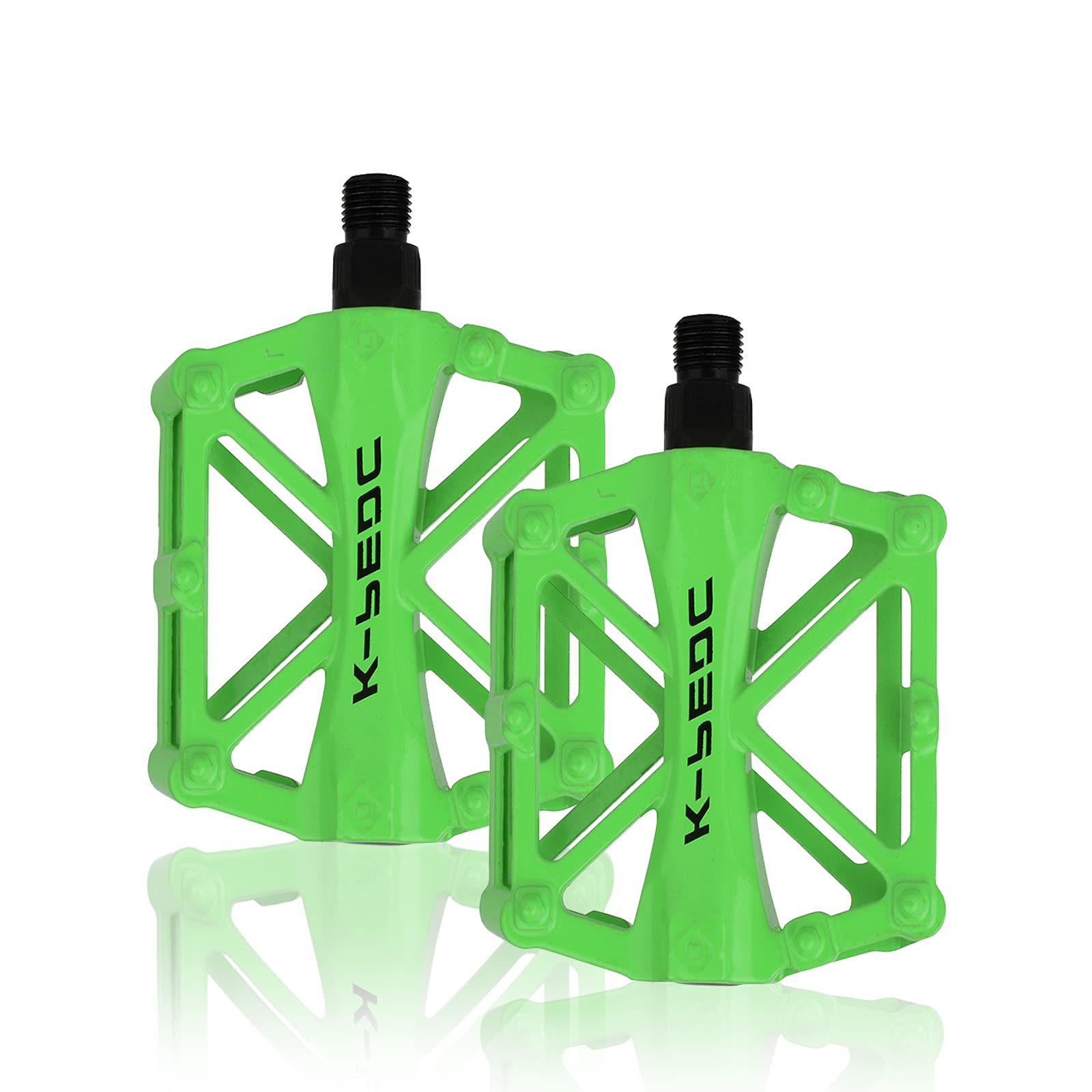 Aluminum Cycling Bike Pedals,9/16 inch Bicycle Pedals Bike for Road/Mountain/MTB/BMX Bike with Super Bearing Pedals Lightweight Stable Plat with Anti-slip Cycling Bike Pedal