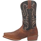 Dan Post Mens Richland Embroidered Square Toe Pull On Casual Boots Mid Calf - Brown