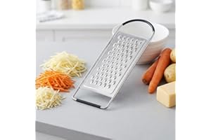 Cheese Grater, Grater, Flat Coarse Stainless Steel Graters for Kitchen, Food Grater with Anti-Slip Handle, Perfect for Potato