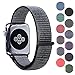Pantheon Woven Nylon Replacement Apple Watch Band by, Sport Loop Edition, For Men or Women, Strap fits the 38mm or 42mm Apple iWatch, Compatible Series 1, 2, 3, Nike (Dark Olive, 42mm)