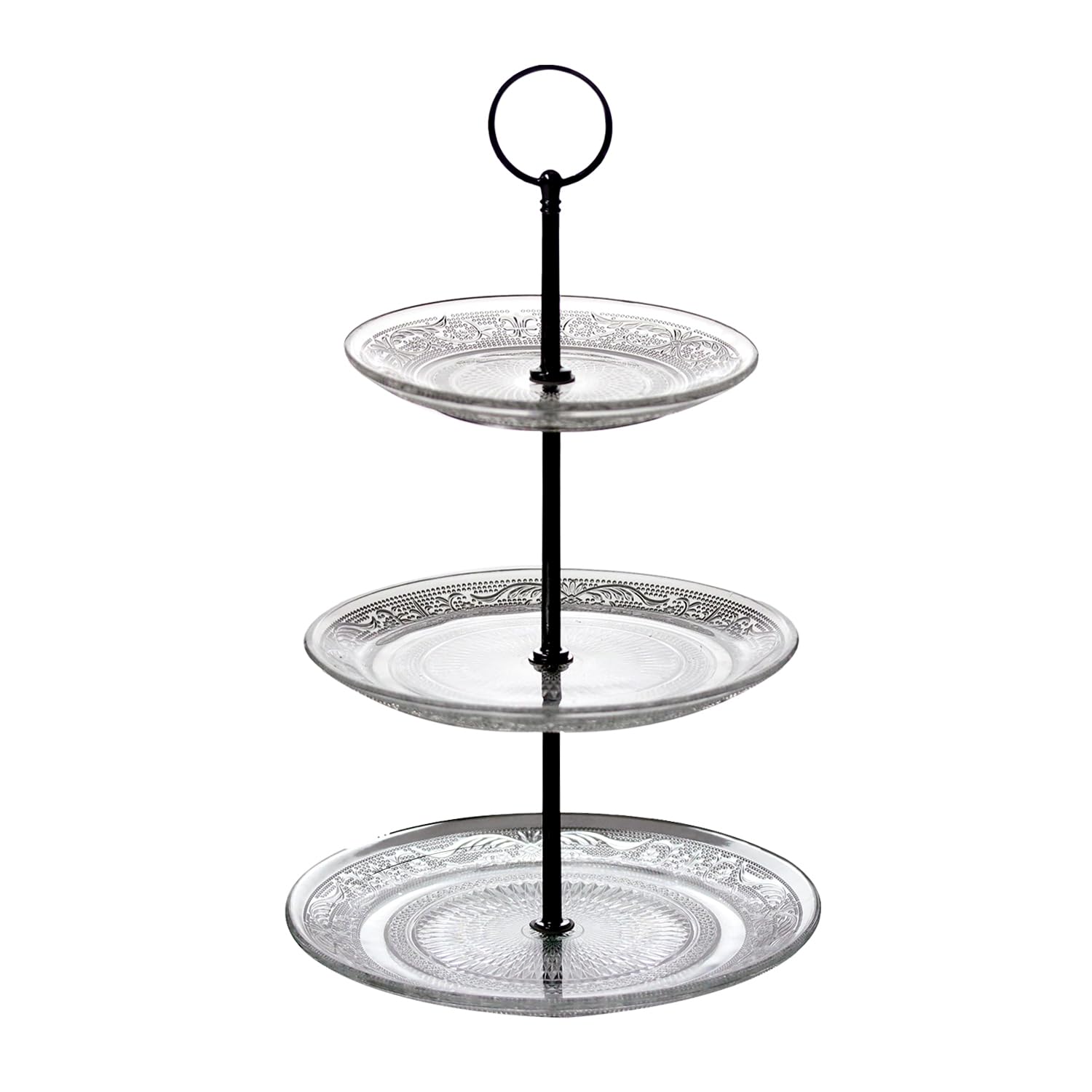 Modena 3 Tier Glass Round Cake Stand