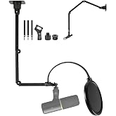 Ceiling/Wall Microphone Mount Holder Stand compatible with Shure SM58 MV7X SM7DB MV6 PGA48 MV7+ SM57 SM4 Microphones