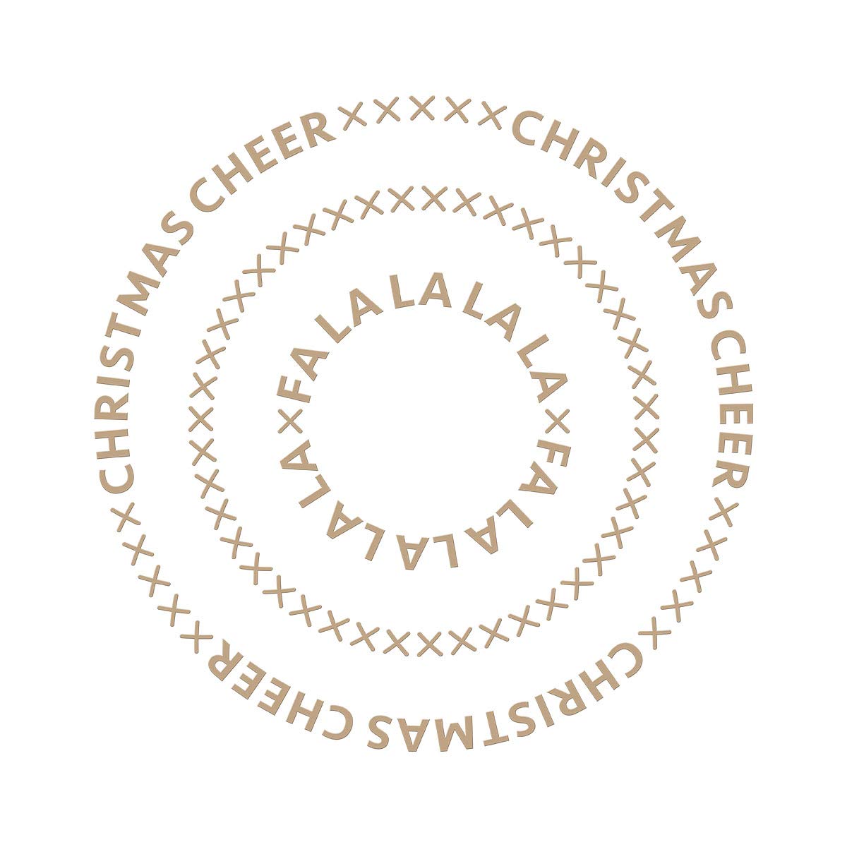 Christmas Essential Glimmer Circles - Glimmer Hot Foil Plate - Sparkling Christmas Collection