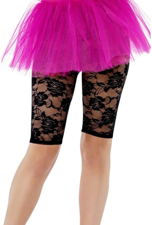 black lace cycling shorts