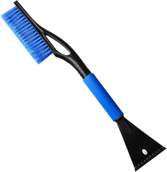 WIN.MAX Ice Scraper & Snow Brush 2in1 with nonslip Comfort Soft Grip