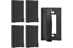 BESTTEN 5 Pack Outdoor Weatherproof Outlet Wallplate Cover for GFCI and Decorator Receptacle, Vertical/Horizontal Auto-Closing Lid, UL Listed, Black, H4.65” x W2.87” x D0.71”