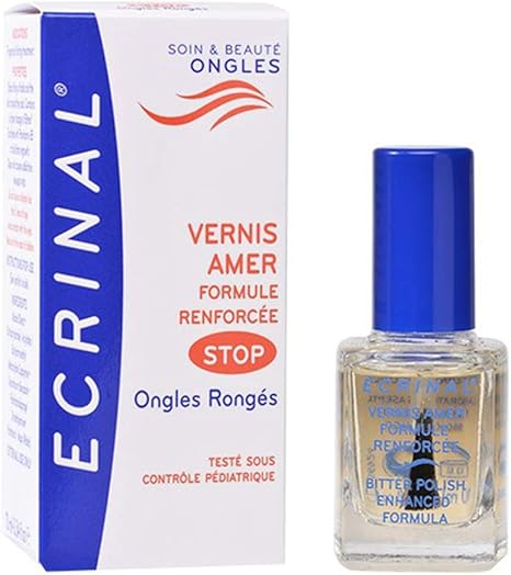 Ecrinal Vernis Amer Pour Ongles Rongés Fort Pouvoir Anti Onychophagique Flacon De 10ml