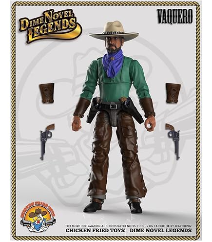 thumbnail image 2 of Dime Novel Legends 1:18 Scale Old West Action Figure – Outlaw Rider – 4 Inches 2 of 5