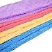 CUH 4 Packs Microfiber Hair Towel Super Absorbent Turban Wrap With 2 Bonus Headbands